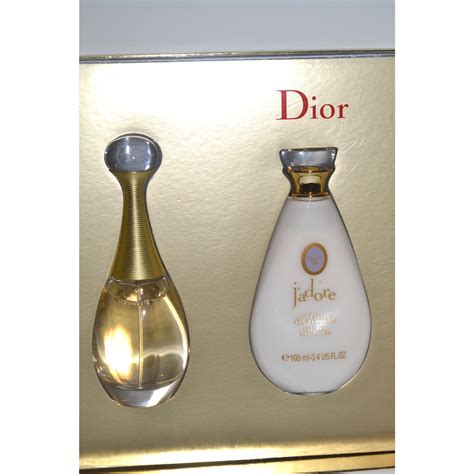 dior perfume and lotion set|christian Dior j'adore gift set.